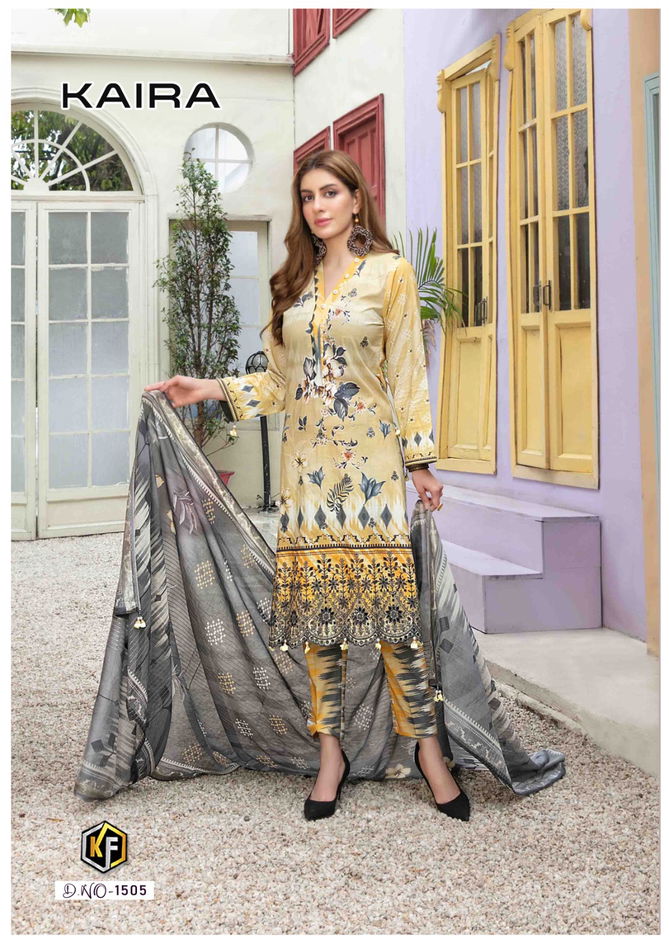 Keval Kaira Vol 15 Karachi Cotton Dress Material Catalog
